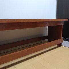 木製ベンチDIYの画像