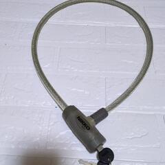 中古　NIKKO　ニッコー 自転車 鍵 ワイヤーロック チェーン...