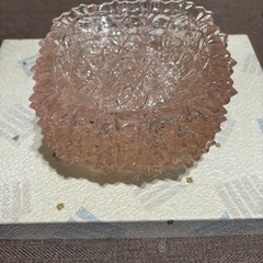 美品　昭和ガラス　TOYO東洋ガラス　クリスタル　ローズピンク　...