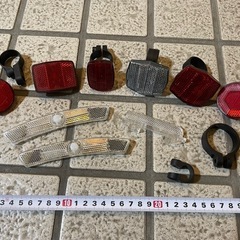 自転車用の反射板とリフレクターのセット
