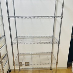 スチールラック 幅85 奥行40 高さ175 5段 アルミ 隙間収納の画像