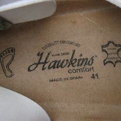 ★HAWKINS 　メンズサンダル　　白　　４１（２６ｃｍ）　　美品の画像