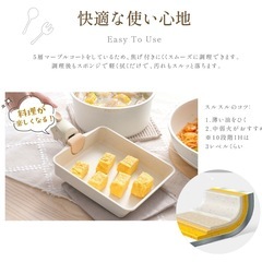 未使用⭐️ 取っ手の取れるフライパン、鍋、玉子焼き器 6点セットの画像