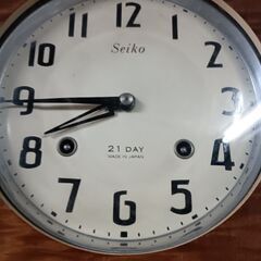 ●(中古)昭和レトロ SEIKO ゼンマイ式掛け時計の画像
