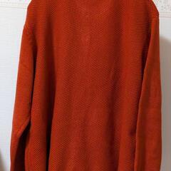 レディース 無地ボタン ニットカーディガン レッド 赤 ３XL 新品   試着可能ですの画像