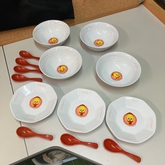 新品　ミスド　トゥイーティー　ラーメン丼　4点チャーハン皿　中華...