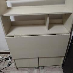収納付き机の画像
