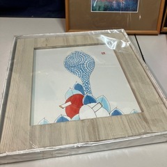 額縁 おまとめ6点セット/木製/角型/書画/壁掛け/玄関飾り/壁飾り/風景画/の画像