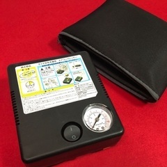 🛞コンパクトエアーコンプレッサー🛞🚗🏍️12v用　収納袋付き💡の画像