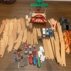 木製鉄道おもちゃセット