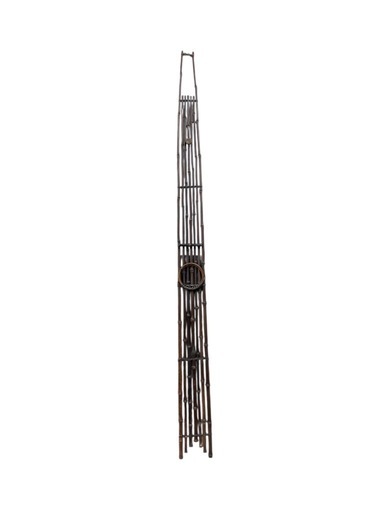 竹製 すいはつ 長さ135cm 幅8.5cm 花掛 短冊掛 茶道具 アンティーク