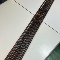 竹製 すいはつ 長さ135cm 幅8.5cm 花掛 短冊掛 茶道具 アンティークの画像