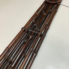 竹製 すいはつ 長さ135cm 幅8.5cm 花掛 短冊掛 茶道具 アンティークの画像