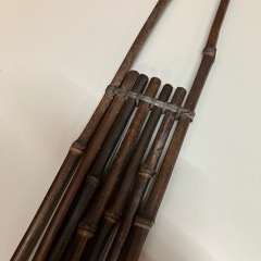 竹製 すいはつ 長さ135cm 幅8.5cm 花掛 短冊掛 茶道具 アンティークの画像