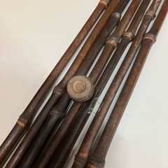 竹製 すいはつ 長さ135cm 幅8.5cm 花掛 短冊掛 茶道具 アンティークの画像