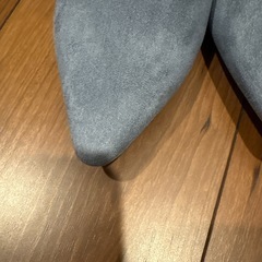 パンプス　スエード　ブルー　37の画像