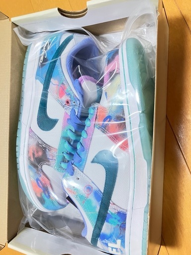 Futura × Nike SB Dunk Low "White and Geode Teal"