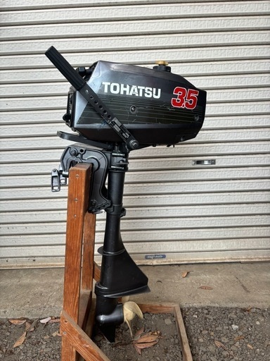 トーハツ　M3.5A S足　2スト　3.5馬力　軽量　船外機　マーキュリージョンボートミンコタ