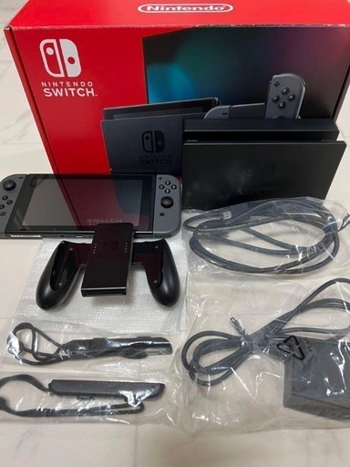 熱い販売 Nintendo Switch 天 (メイ) おまけ付 付属品完備 グレー 本体 Nintendo Switch