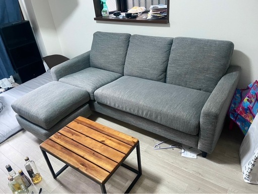 Ｌ字ソファー（オットマン付）