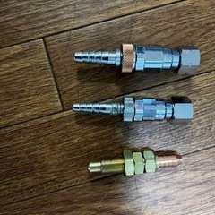 ガスの火口　アセチレン　酸素のエアーワンタッチソケット３つセット