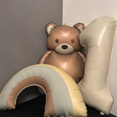 1歳お誕生日　バルーン　くま
