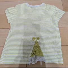 うさぎデザイン Tシャツ 95cm　女の子　夏服の画像