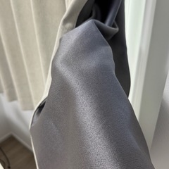 遮光カーテン　1枚　一級遮光　グレー 厚手 防寒 断熱の画像