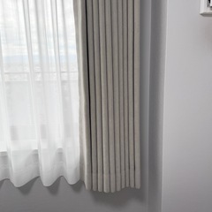 遮光カーテン　1枚　一級遮光　グレー 厚手 防寒 断熱の画像
