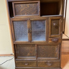 木製アンティーク家具3点セット