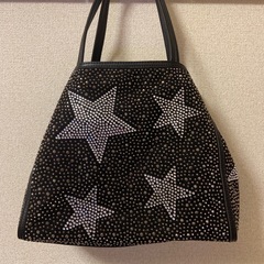 ♡ビジューキラキラ黒トートバック♡の画像