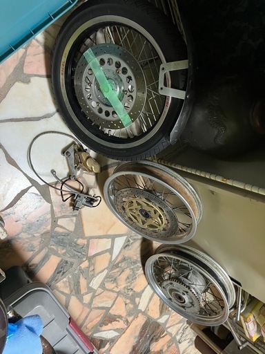 YAMAHA ヤマハ　SR400 社外ホイール　バラ売り不可