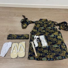 七五三男の子　袴　7点セット＋足袋つき　55cm ５歳　110cm
