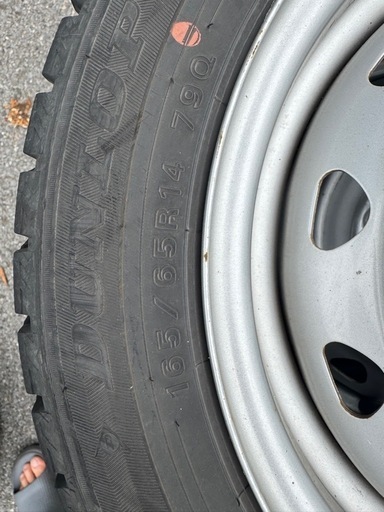 165/65R14タイヤホイール4セット　J14X51/2JJ