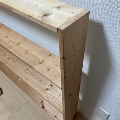 自作木製棚の画像