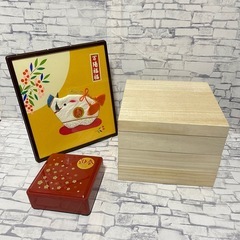 万陽福福オブジェ＋お節箱 収納箱 小物入れ 収納ケース