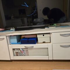 テレビ台 TV台 白 ホワイト 長さ120cm*奥行き40cm*...