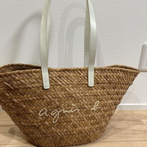 アニエスベー　カゴバック　ベージュ