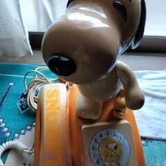 SNOOPY　レトロダイヤル電話機の画像