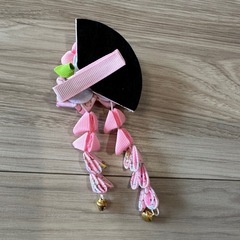 ちりめん つまみ細工 髪飾り 七五三などにの画像