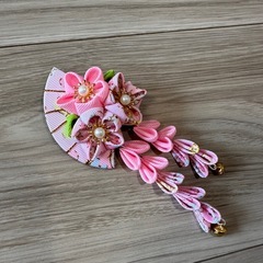 ちりめん つまみ細工 髪飾り 七五三などに