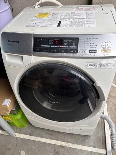 【取引中】【分解洗浄・消耗品交換済み】パナソニック ドラム式  NA-VD120L ヒーター式洗濯乾燥機 洗濯6kg 乾燥 3kg  給水弁・Vベルト交換　2013年式 　無料配達設置&古い洗濯機処分します(条件あり)  プチドラム