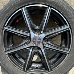 【㊗️ご成約🎊】【軽自動車用 かっこいいデザインの14インチアルミホイール 165/55R14 タイヤ付き 4本セット 】 MANAGED BY ENKEI　エンケイ DW1306 14X4 1/2J INSET 45 K202 M-01A356の画像