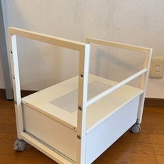 【無料】プリンターワゴンPJC-7002-WH引き出しキャスター付きの画像