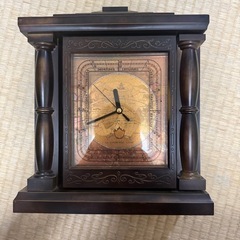 置き時計 オルゴール付き キーボックス付き