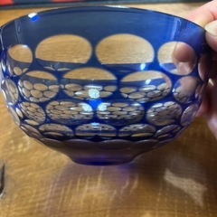 切子硝子鉢の画像
