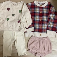 女の子　合冬服4点セット　　