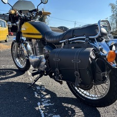 エストレヤ250 RS 　Kawasaki クラシックカスタム　黄色×黒の画像