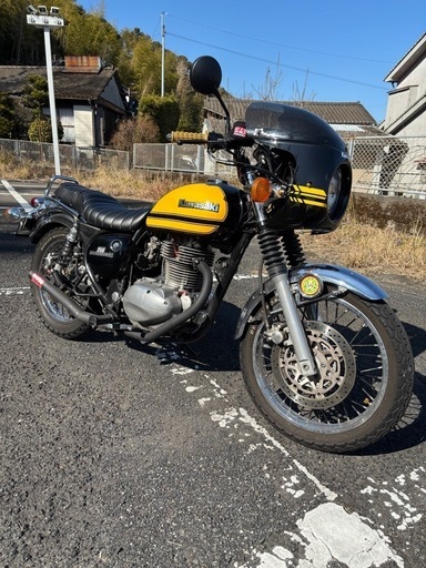 エストレヤ250 RS 　Kawasaki クラシックカスタム　黄色×黒
