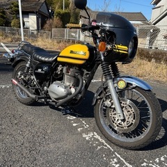 エストレヤ250 RS 　Kawasaki クラシックカスタム　黄色×黒の画像